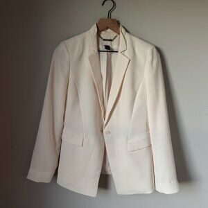 White House Black Market Cream Blazer